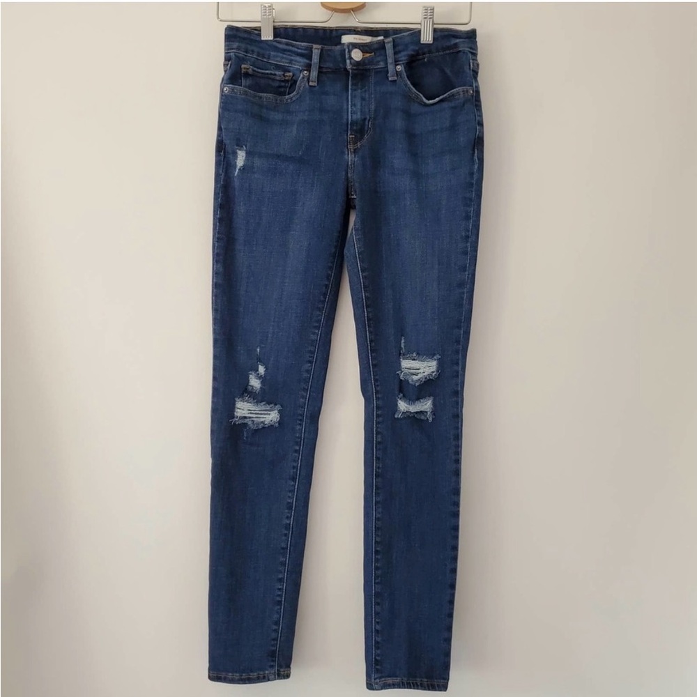 Levi's 711 Skinny Jeans Distressed womens 28 x 30